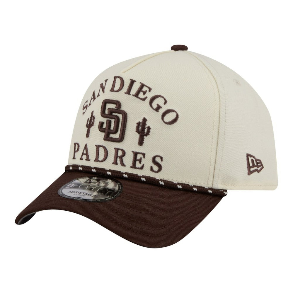 San Diego Padres New Era 2026 Spring Training Fan Pack Rope A-Frame 9FORTY Adjustable Hat - MLB Hats