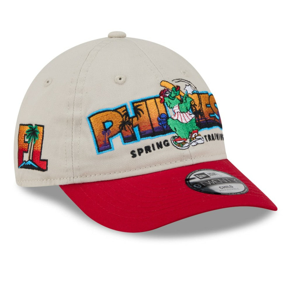 Philadelphia Phillies New Era Youth 2026 Spring Training Fan Pack Batter 9TWENTY Adjustable Hat - MLB Hats