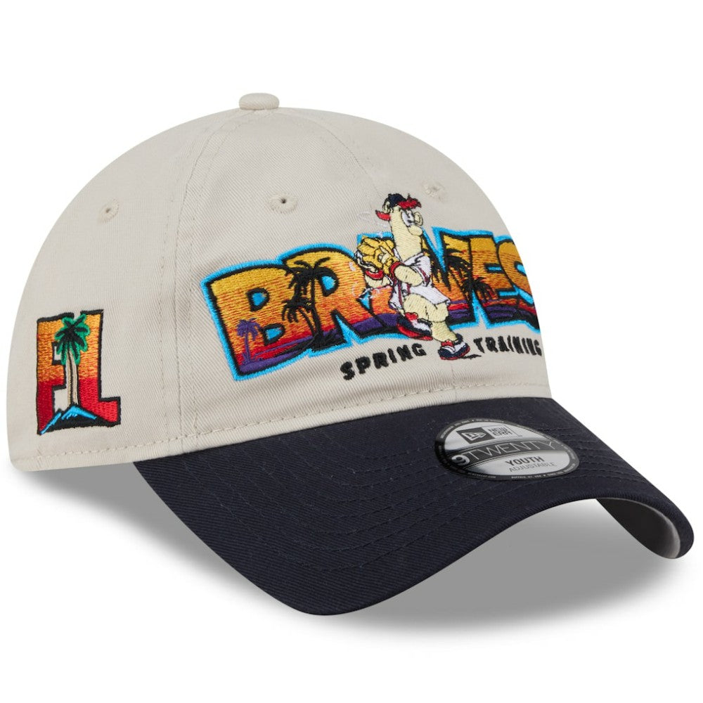 Atlanta Braves New Era Youth 2026 Spring Training Fan Pack Batter 9TWENTY Adjustable Hat - MLB Hats