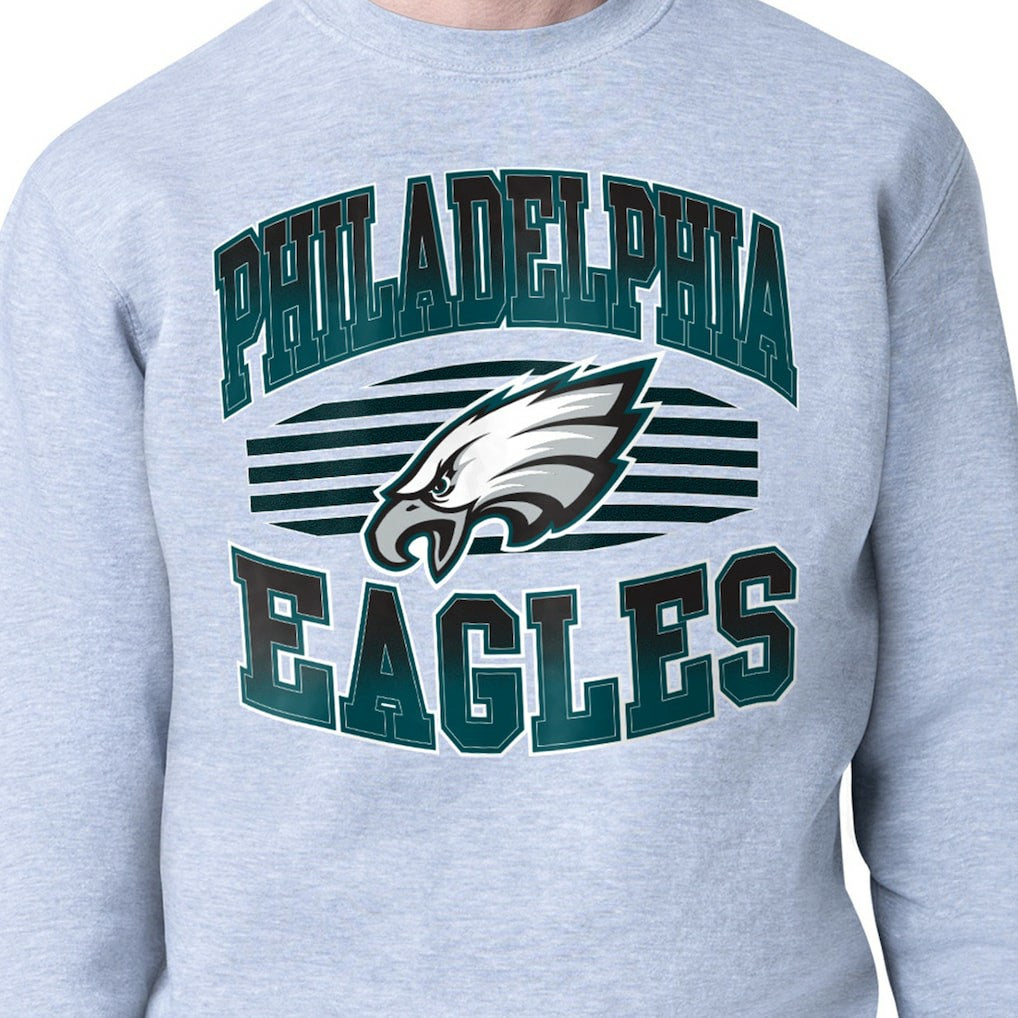 Philadelphia Eagles Starter Team Grit Graphic Fleece Pullover Sweatshirt | NFL Discount