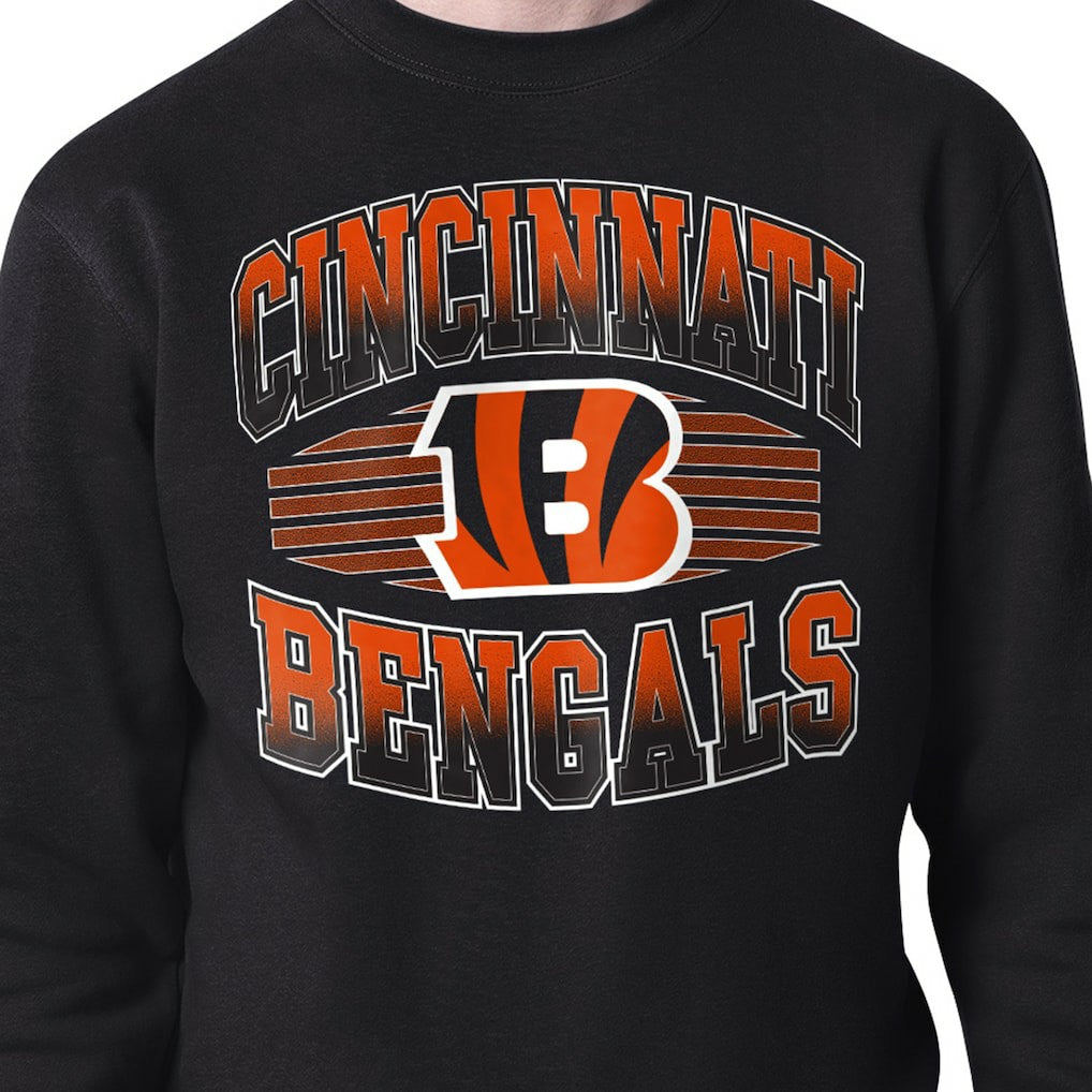 Cincinnati Bengals Starter Team Grit Graphic Fleece Pullover Sweatshirt | NFL Discount