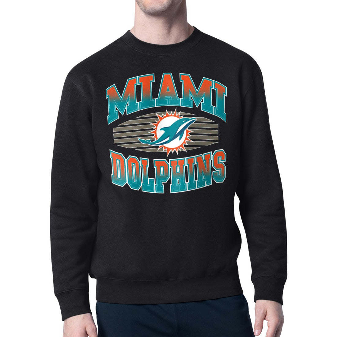 Miami Dolphins Starter Team Grit Graphic Fleece Pullover Sweatshirt | NFL Discount