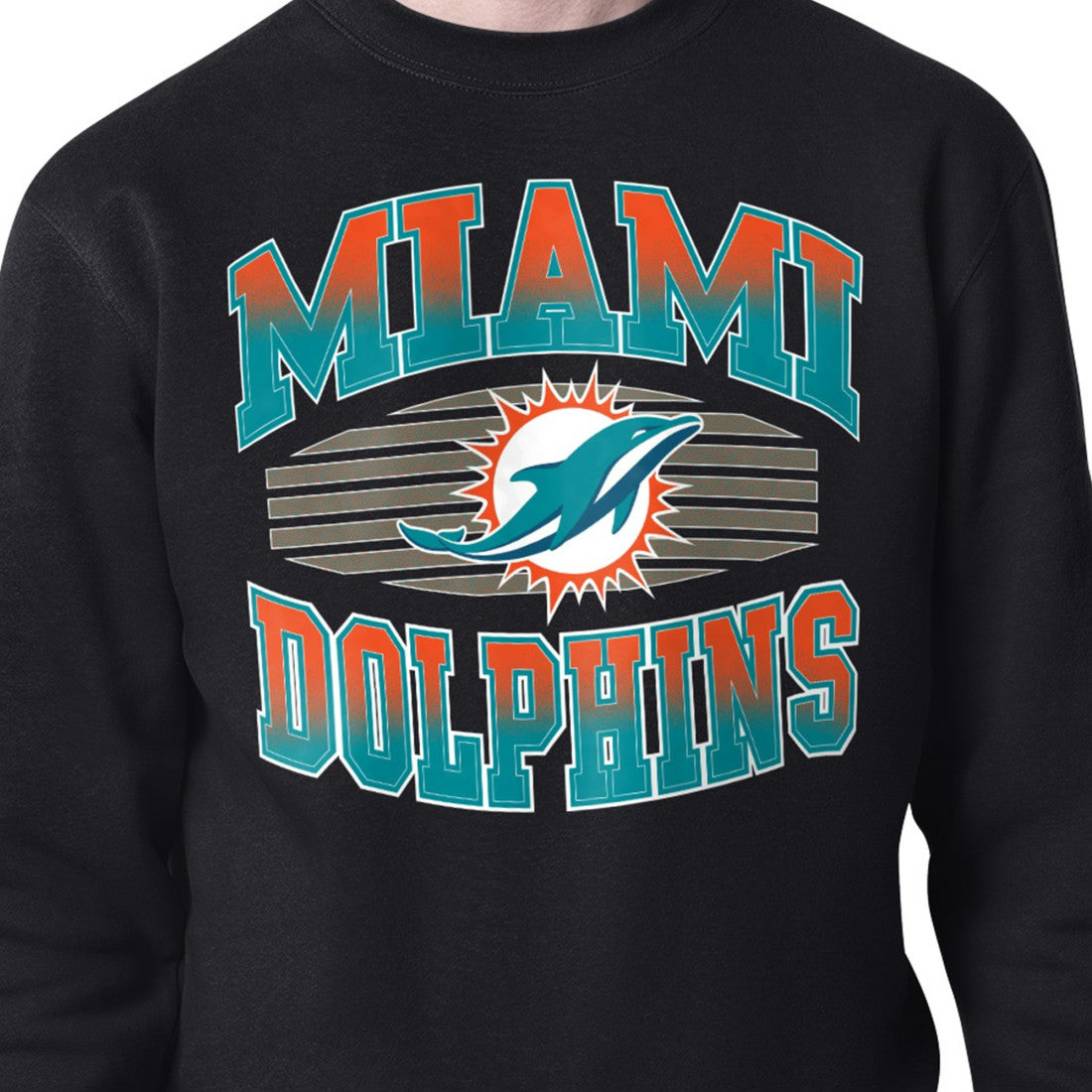 Miami Dolphins Starter Team Grit Graphic Fleece Pullover Sweatshirt | NFL Discount