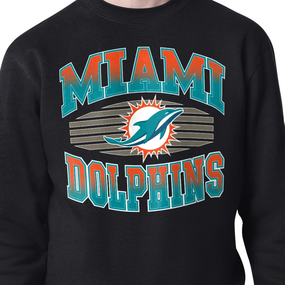 Miami Dolphins Starter Team Grit Graphic Fleece Pullover Sweatshirt | NFL Discount