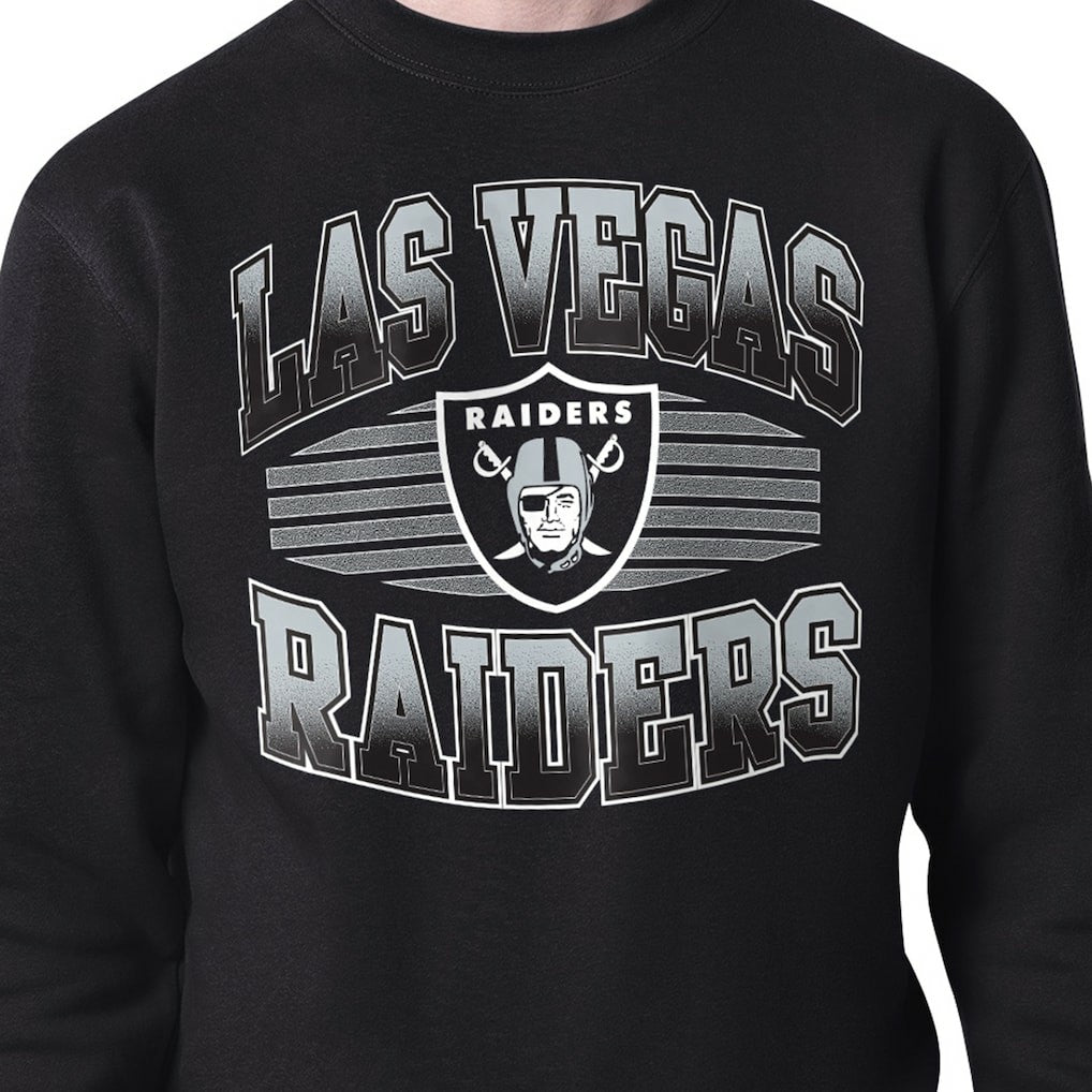 Las Vegas Raiders Starter Team Grit Graphic Fleece Pullover Sweatshirt | NFL On sale