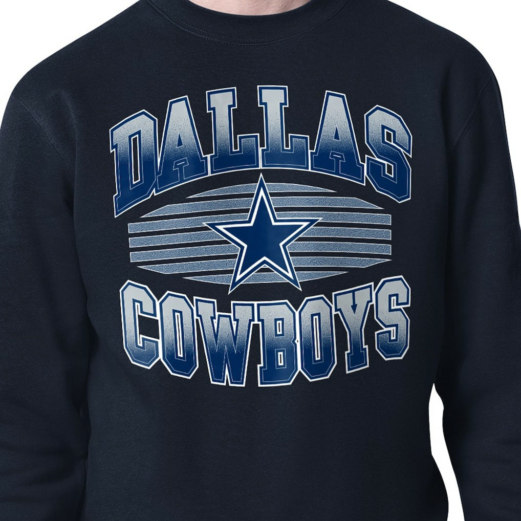 Dallas Cowboys Starter Team Grit Graphic Fleece Pullover Sweatshirt | NFL Outlet