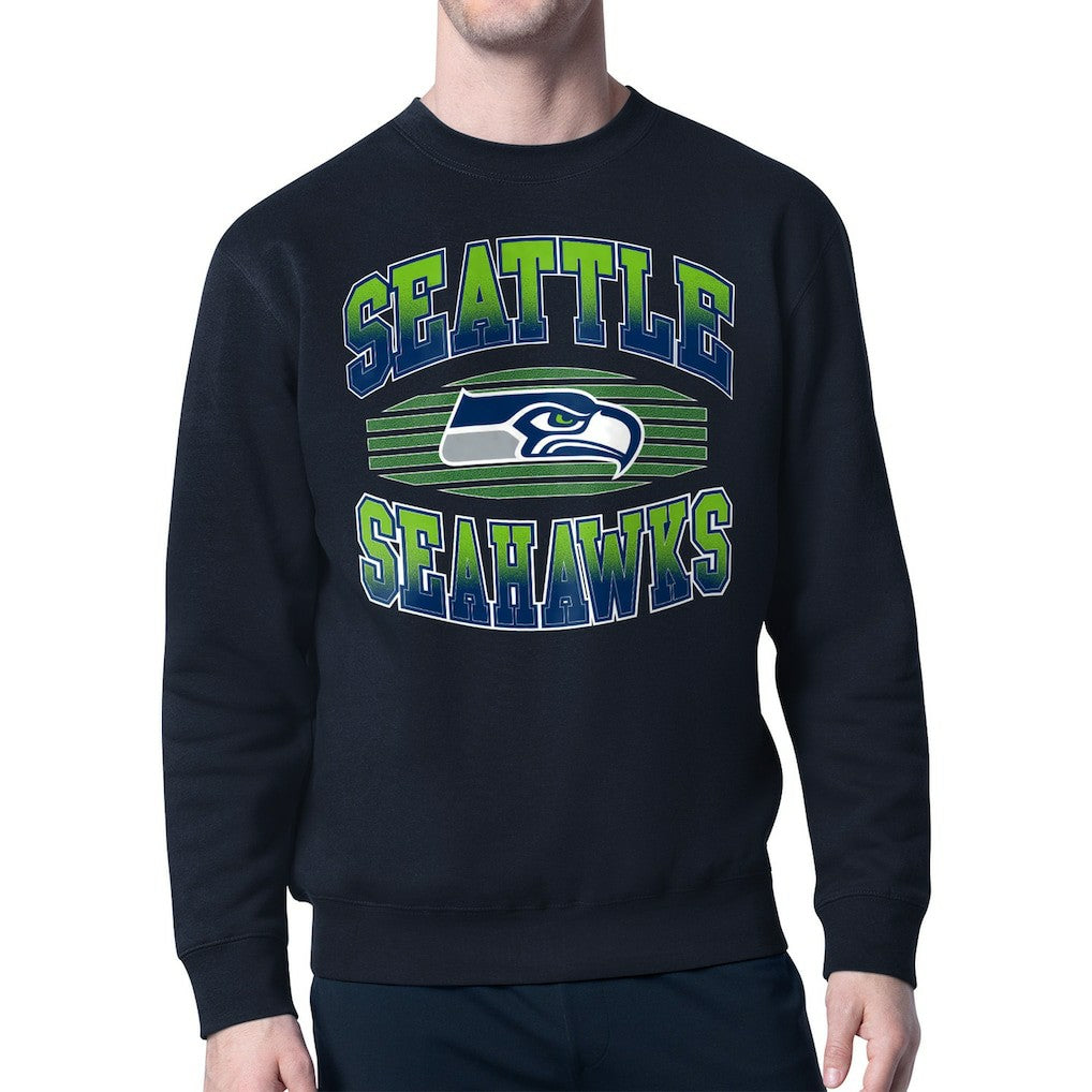 Seattle Seahawks Starter Team Grit Graphic Fleece Pullover Sweatshirt | NFL Outlet
