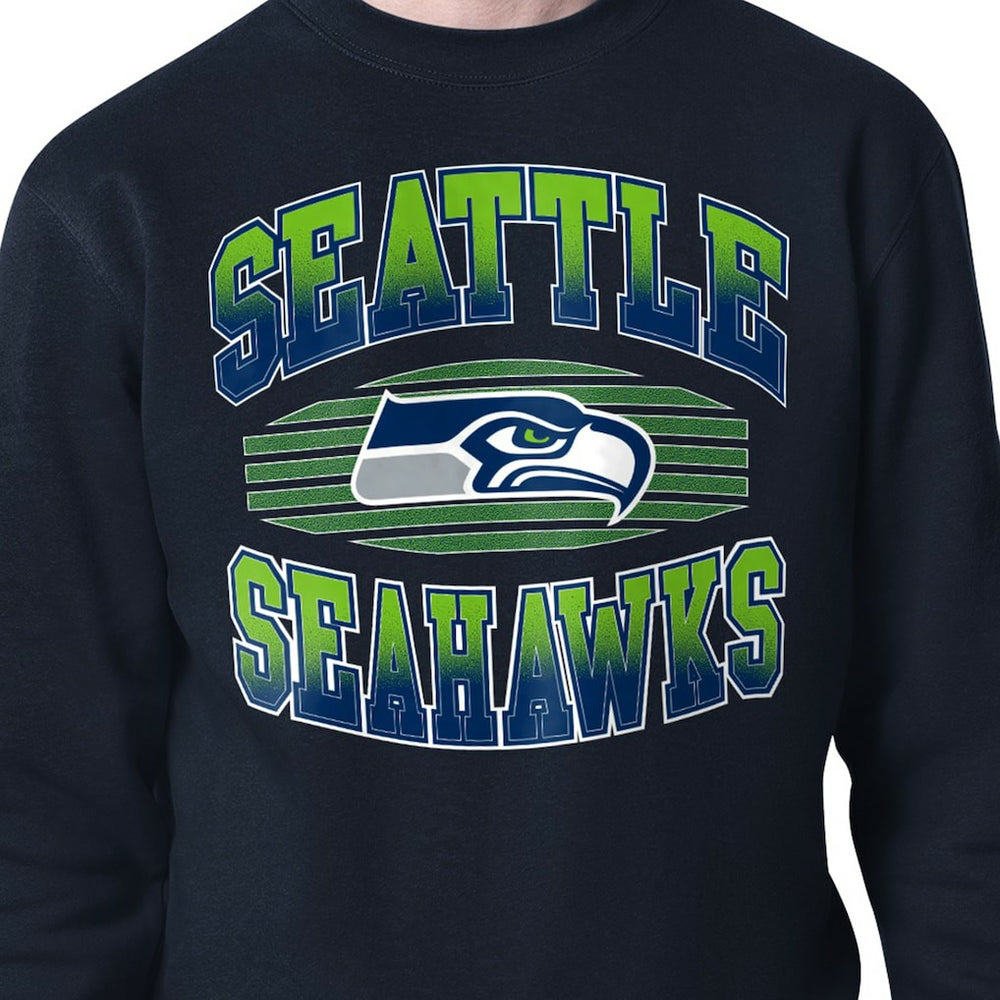 Seattle Seahawks Starter Team Grit Graphic Fleece Pullover Sweatshirt | NFL Outlet