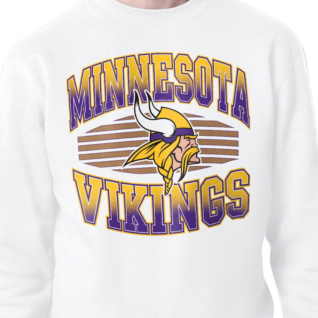 Minnesota Vikings Starter Team Grit Graphic Fleece Pullover Sweatshirt | NFL Outlet