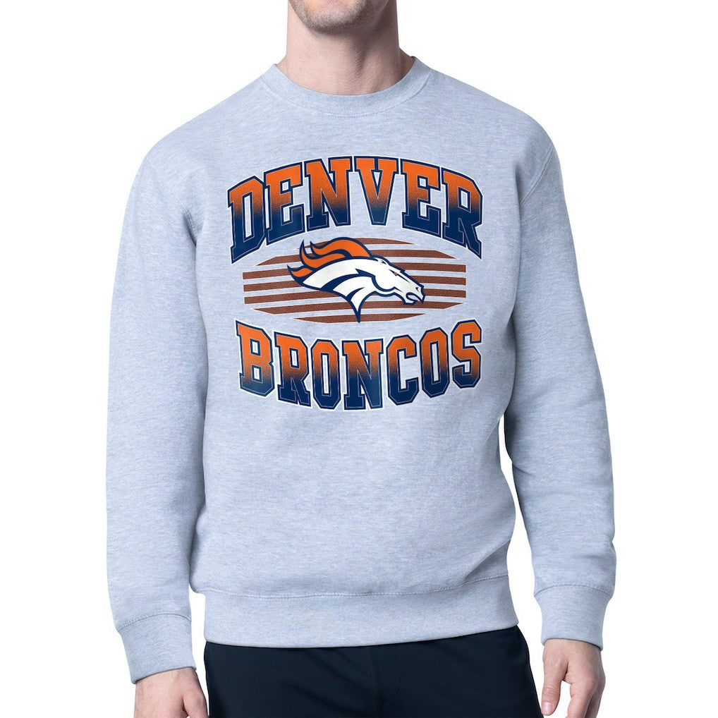 Denver Broncos Starter Team Grit Graphic Fleece Pullover Sweatshirt | NFL US
