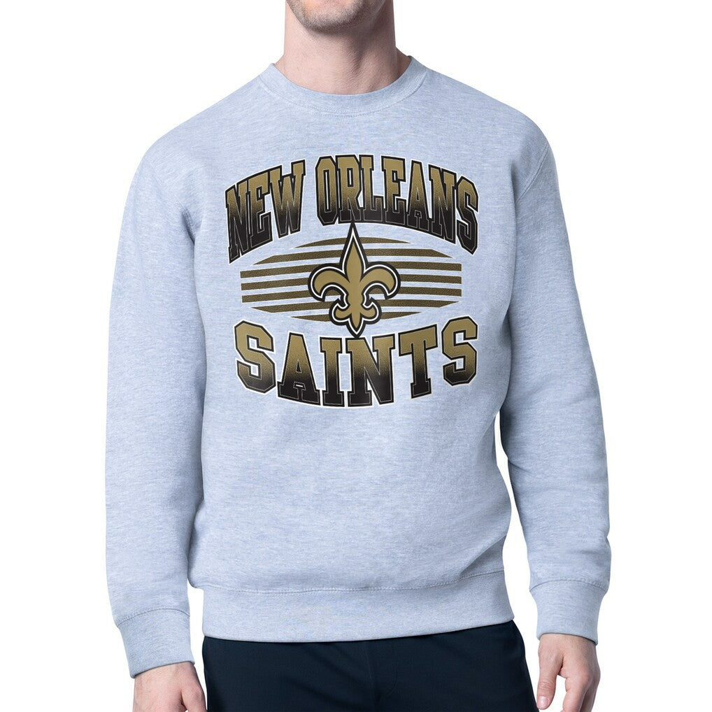 New Orleans Saints Starter Team Grit Graphic Fleece Pullover Sweatshirt | NFL New