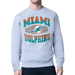 Miami Dolphins Starter Team Grit Graphic Fleece Pullover Sweatshirt | NFL Outlet