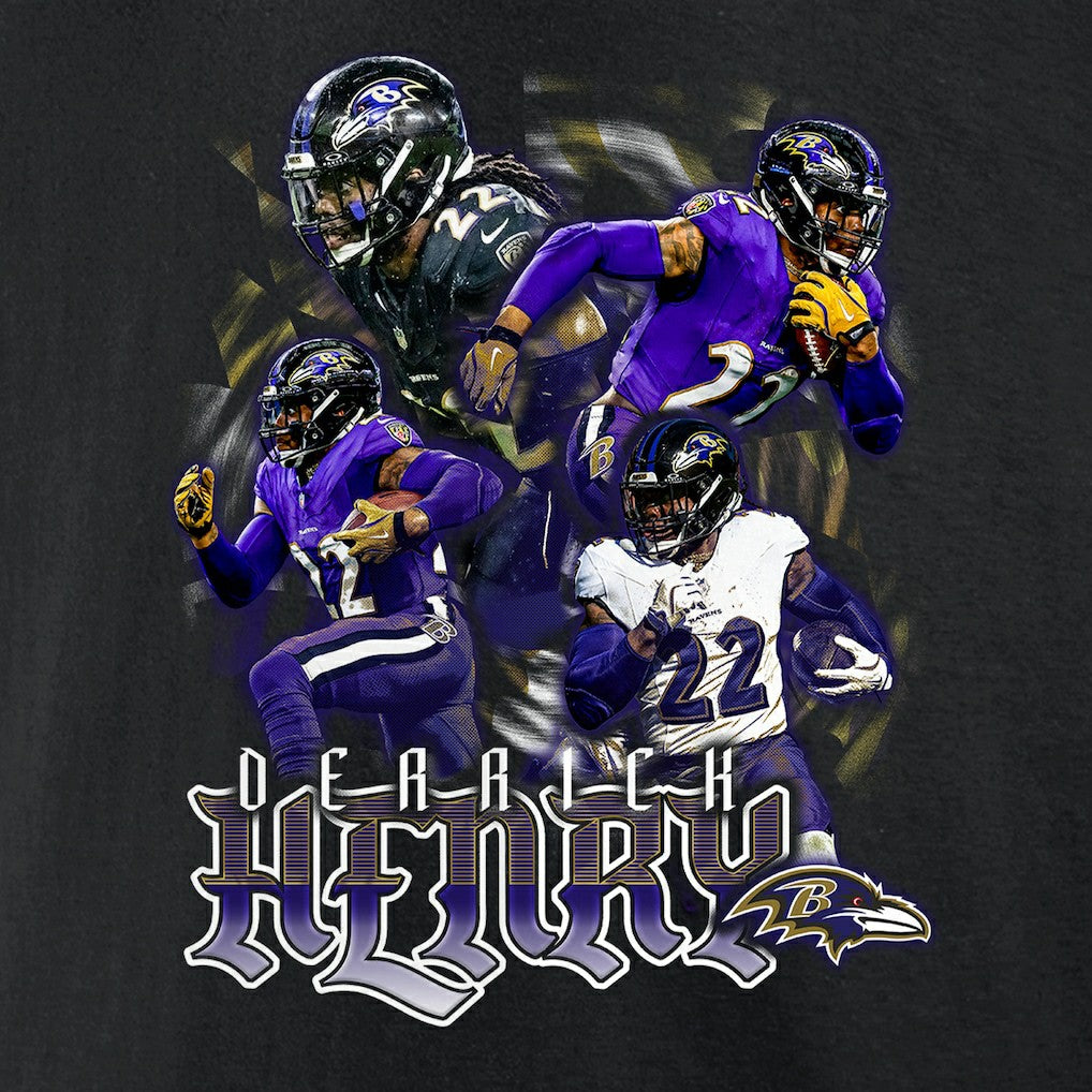 Baltimore Ravens Derrick Henry  Notorious Graphic T-Shirt | NFL Near me