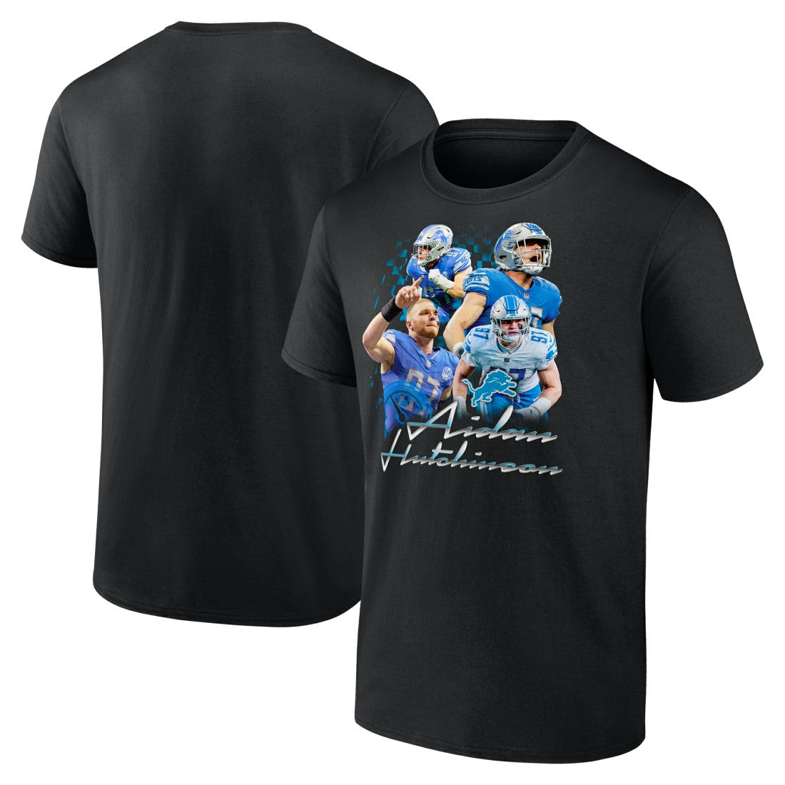 Detroit Lions Aidan Hutchinson  Notorious Graphic T-Shirt | NFL Discount