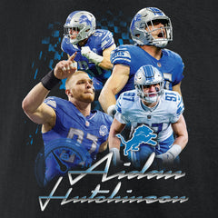 Detroit Lions Aidan Hutchinson  Notorious Graphic T-Shirt | NFL Discount