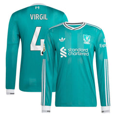 Virgil van Dijk Liverpool 2025/26 Third Long Sleeve Player Jersey
