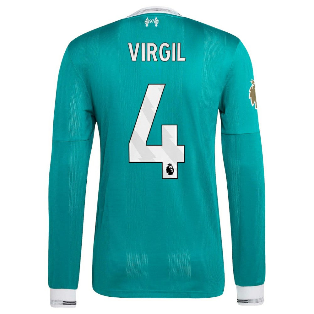 Virgil van Dijk Liverpool 2025/26 Third Long Sleeve Player Jersey