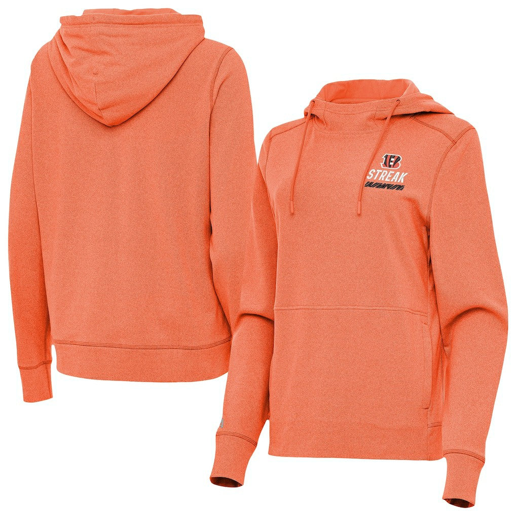 Cincinnati Bengals Antigua Women's Streak Justice Pullover Hoodie | NFL Sale