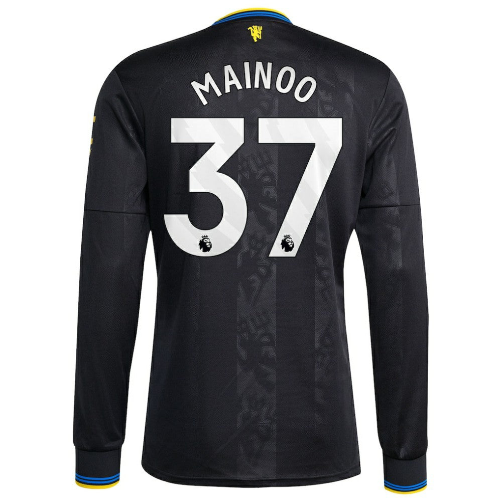 Kobbie Mainoo Manchester United 2025/26 Third Replica Long Sleeve Player Jersey