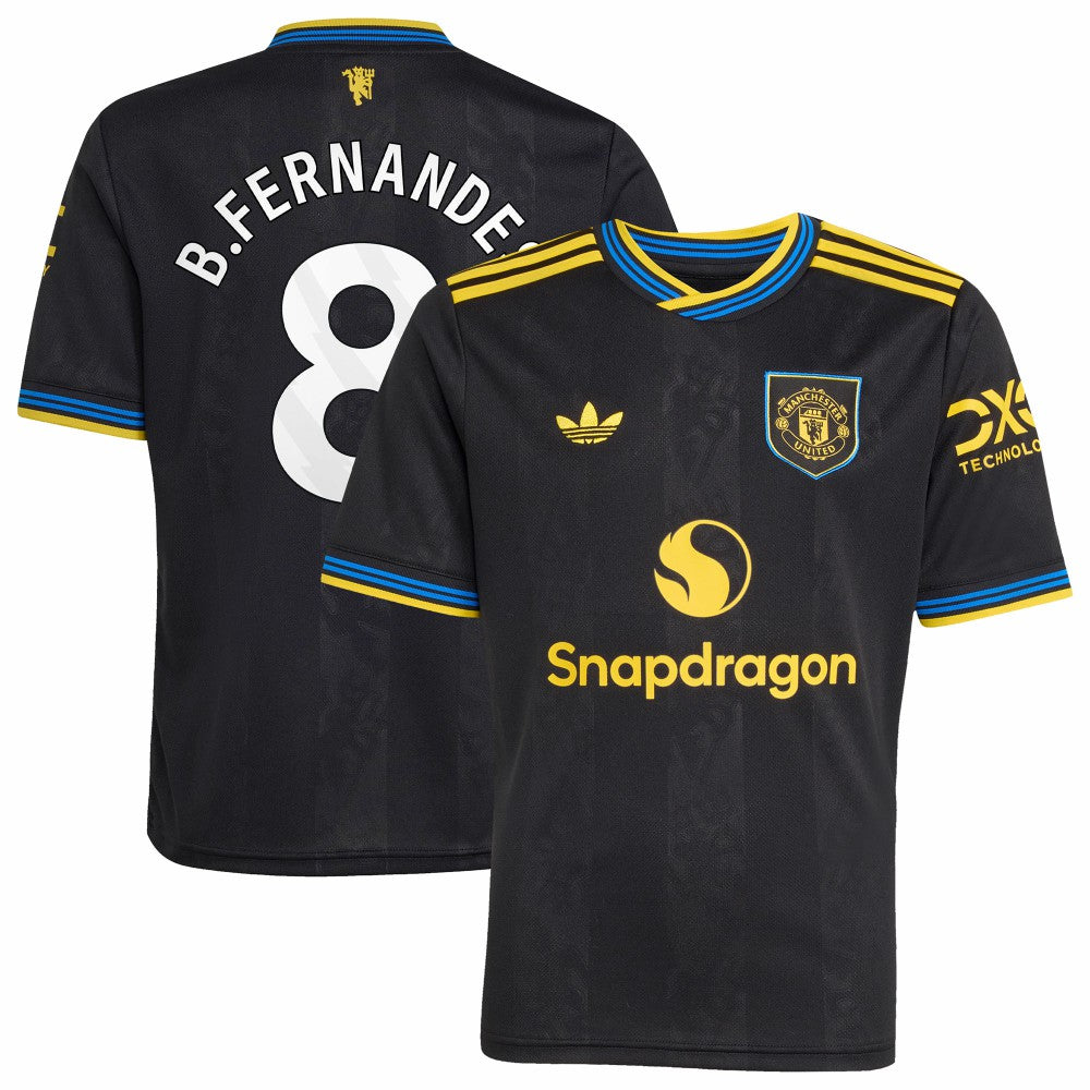 Bruno Fernandes Manchester United Youth 2025/26 Third Replica Player Jersey