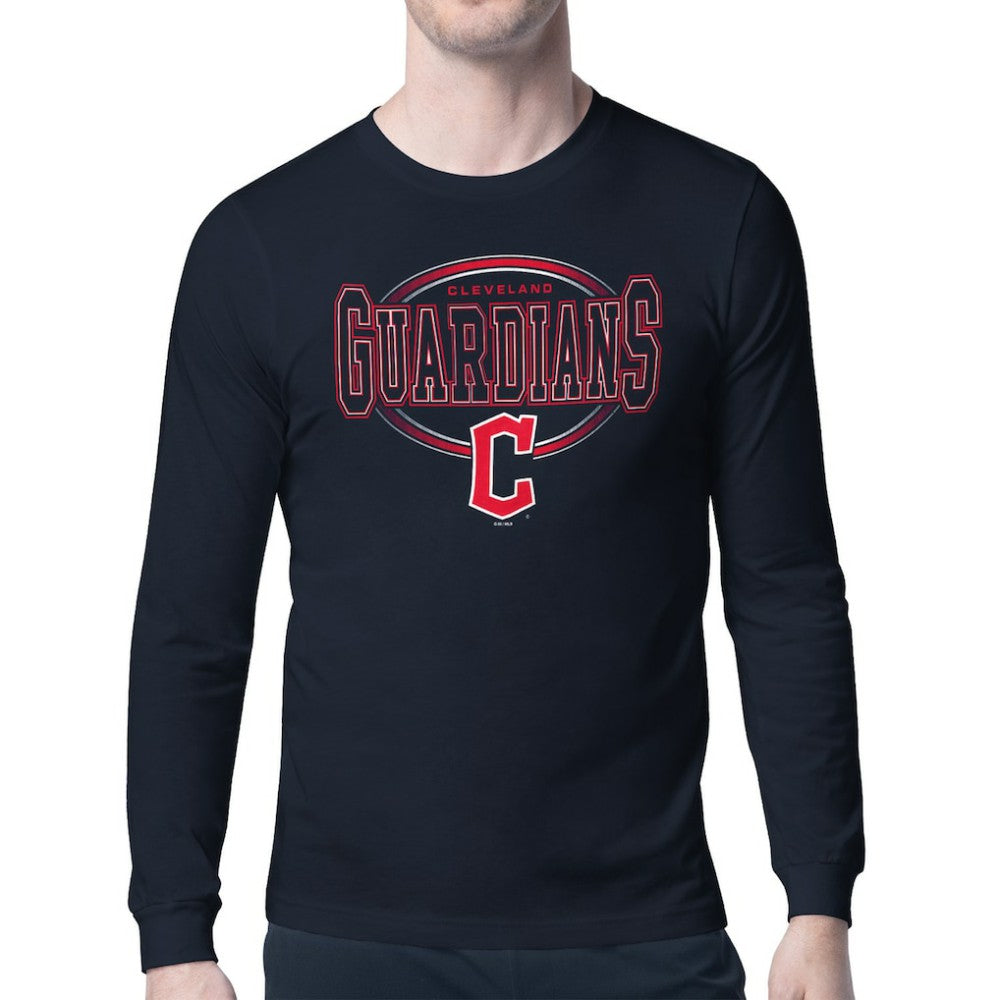 Cleveland Guardians Starter Team Track Graphic Long Sleeve T-Shirt - MLB T-shirts