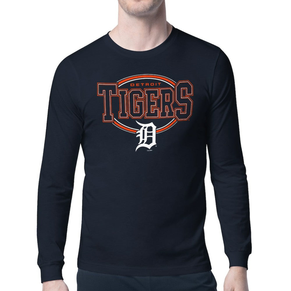 Detroit Tigers Starter Team Track Graphic Long Sleeve T-Shirt - MLB T-shirts