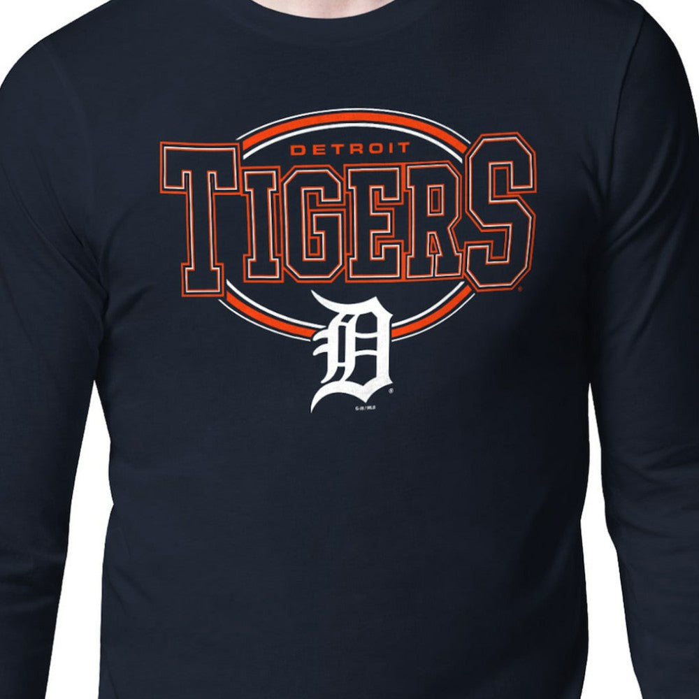 Detroit Tigers Starter Team Track Graphic Long Sleeve T-Shirt - MLB T-shirts