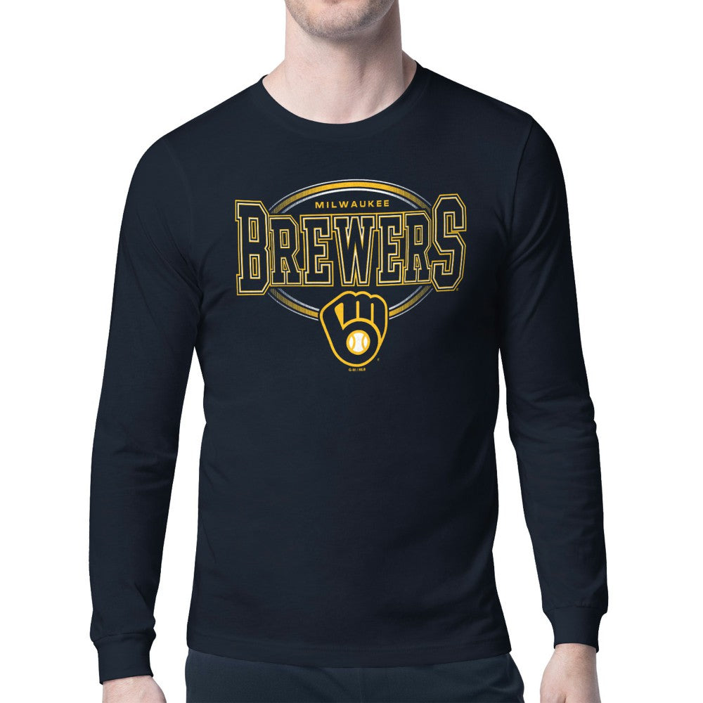 Milwaukee Brewers Starter Team Track Graphic Long Sleeve T-Shirt - MLB T-shirts