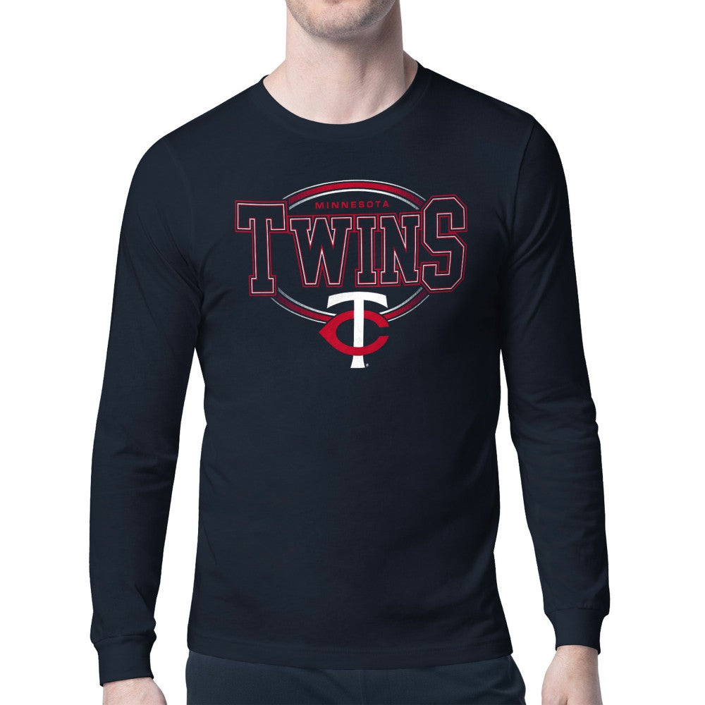Minnesota Twins Starter Team Track Graphic Long Sleeve T-Shirt - MLB T-shirts