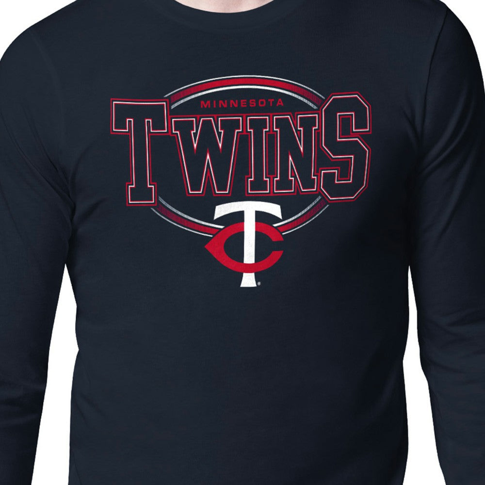 Minnesota Twins Starter Team Track Graphic Long Sleeve T-Shirt - MLB T-shirts