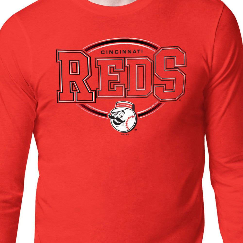 Cincinnati Reds Starter Team Track Graphic Long Sleeve T-Shirt - MLB T-shirts