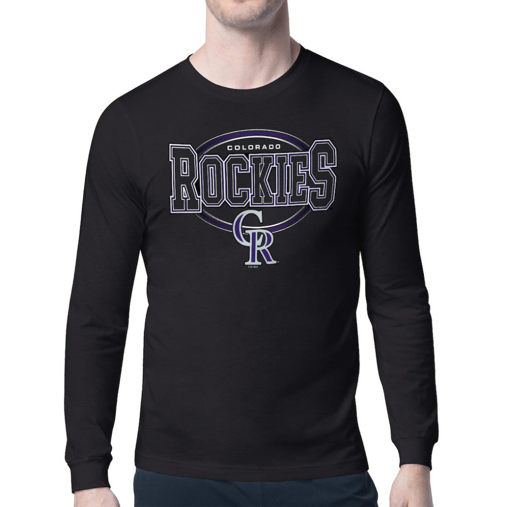 Colorado Rockies Starter Team Track Graphic Long Sleeve T-Shirt - MLB T-shirts