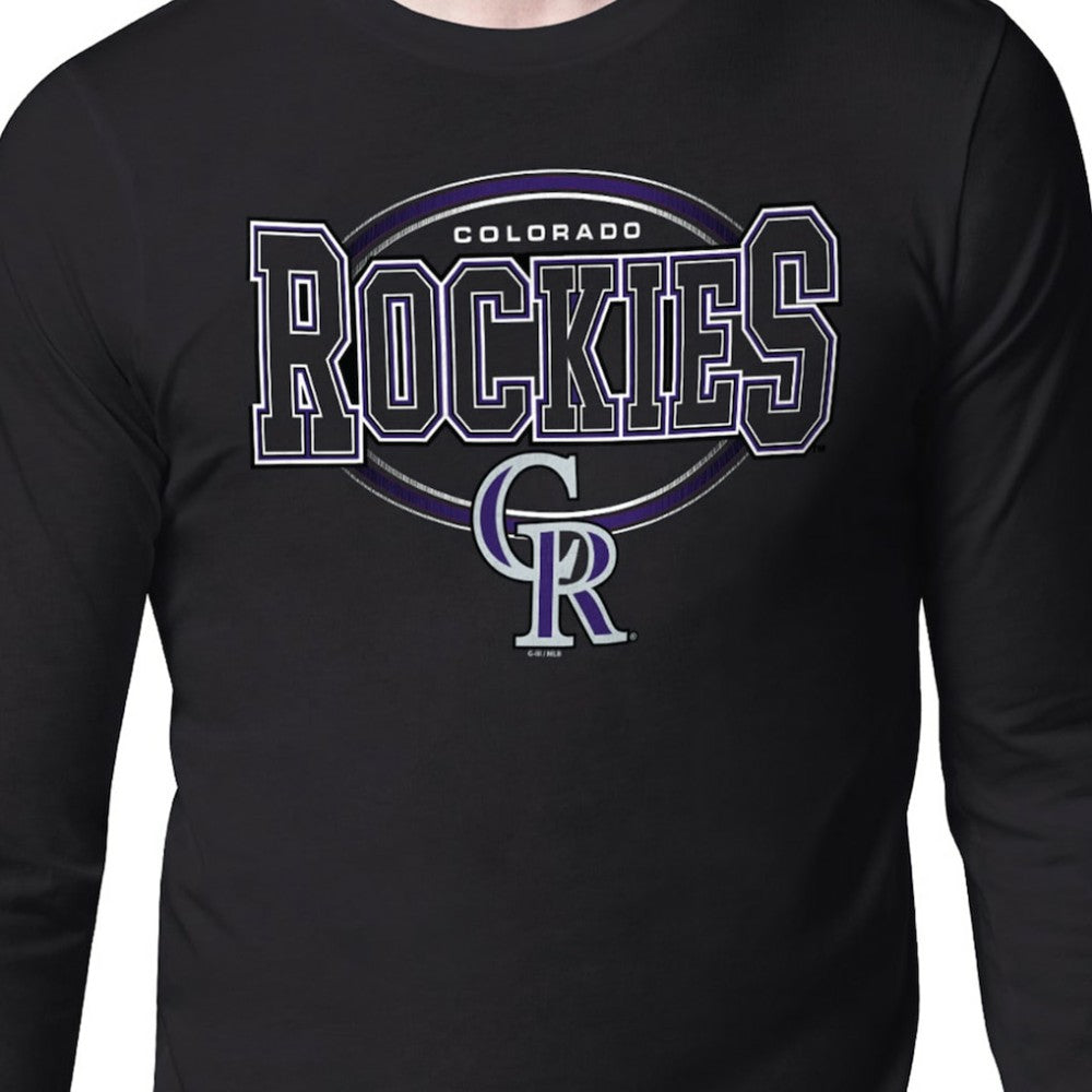 Colorado Rockies Starter Team Track Graphic Long Sleeve T-Shirt - MLB T-shirts