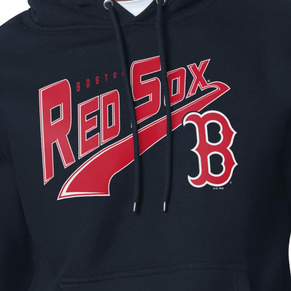 Boston Red Sox Starter Modern Tailsweep Fleece Tri-Blend Pullover Hoodie - MLB Hoodies