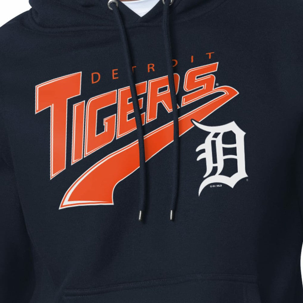Detroit Tigers Starter Modern Tailsweep Fleece Tri-Blend Pullover Hoodie - MLB Hoodies