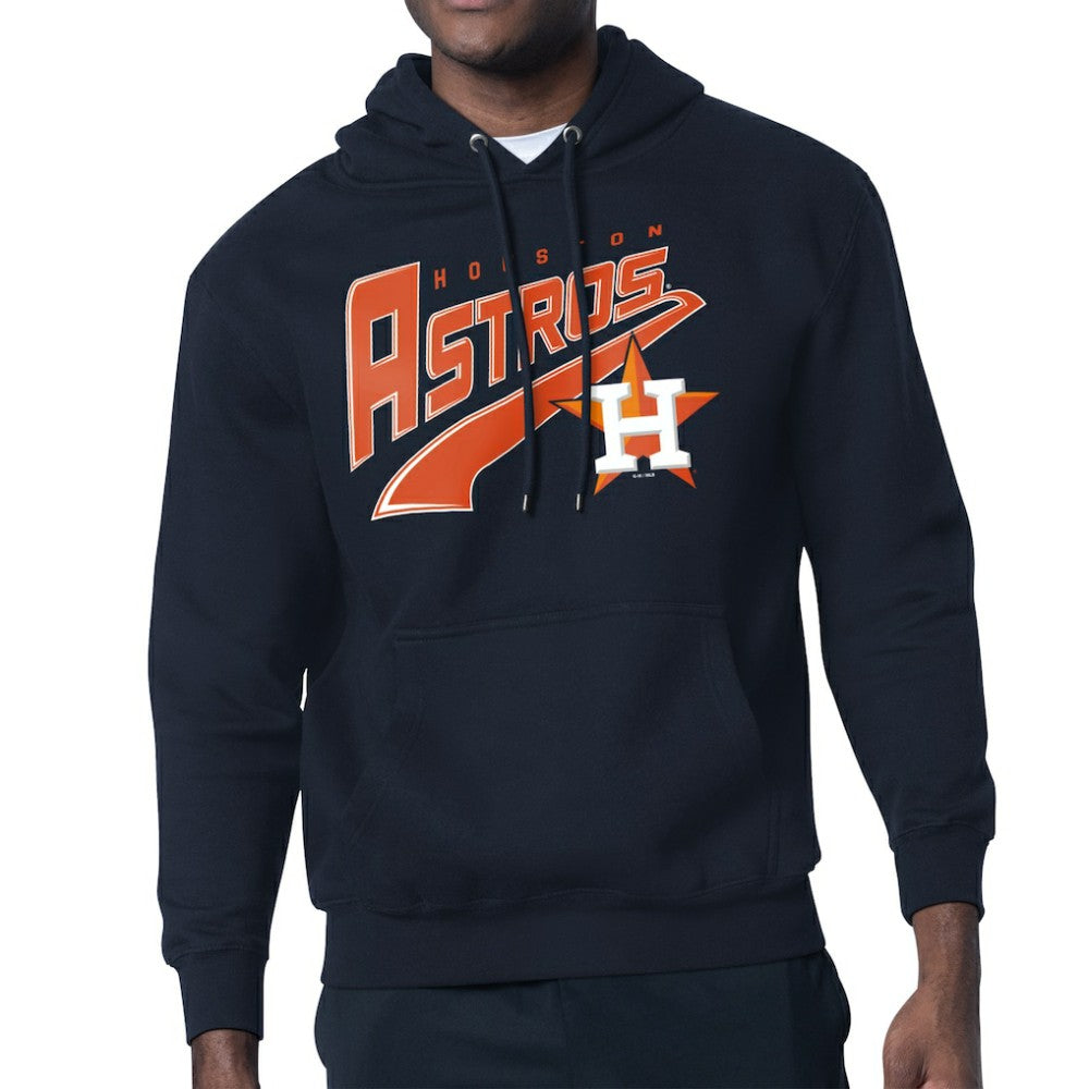Houston Astros Starter Modern Tailsweep Fleece Tri-Blend Pullover Hoodie - MLB Hoodies