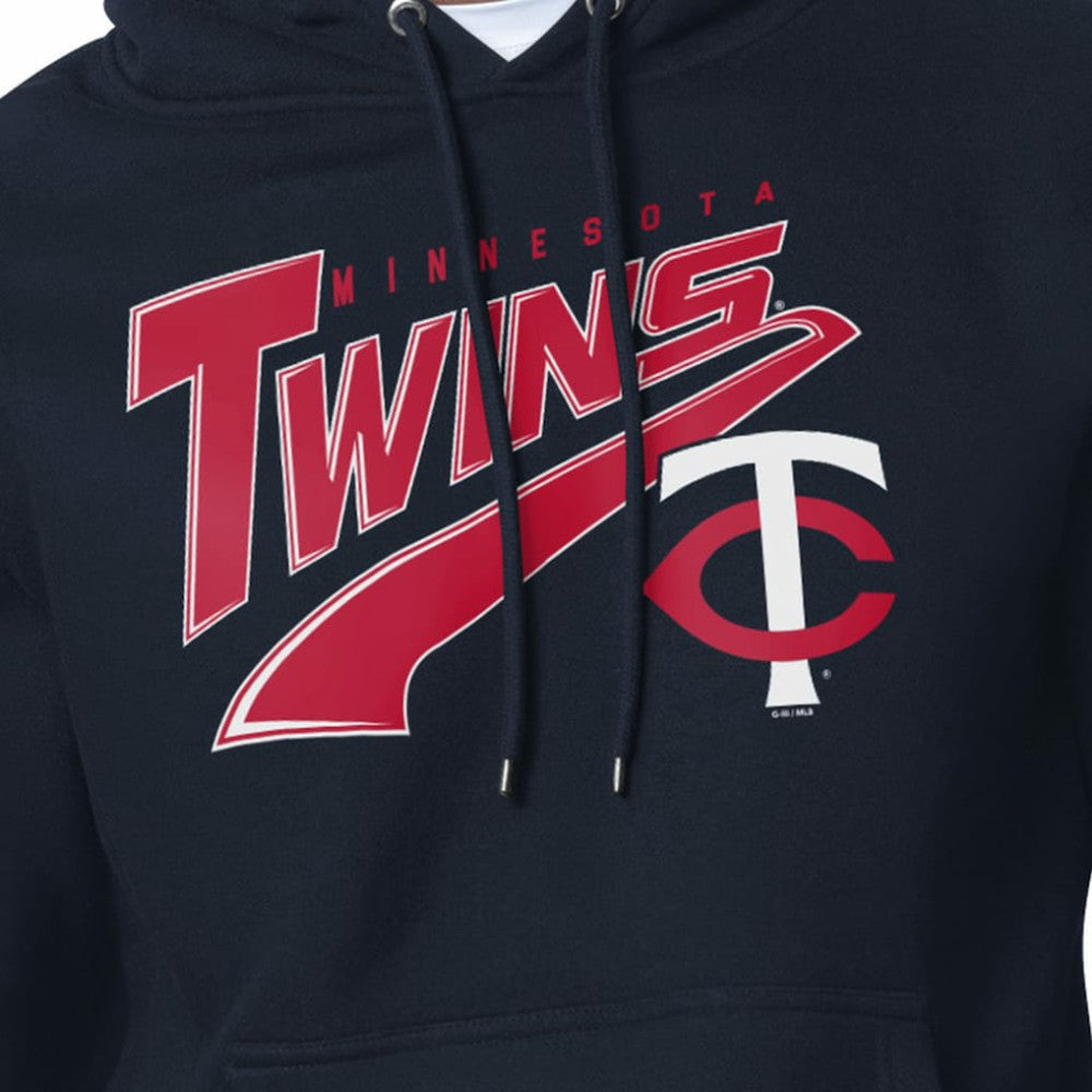 Minnesota Twins Starter Modern Tailsweep Fleece Tri-Blend Pullover Hoodie - MLB Hoodies