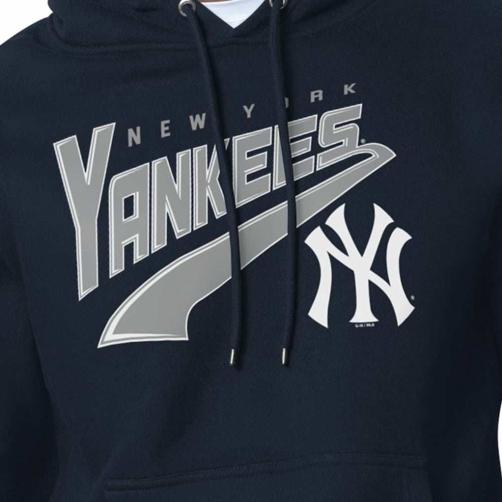 New York Yankees Starter Modern Tailsweep Fleece Tri-Blend Pullover Hoodie - MLB Hoodies
