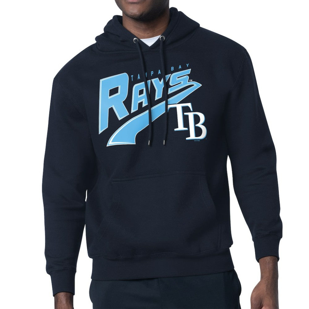 Tampa Bay Rays Starter Modern Tailsweep Fleece Tri-Blend Pullover Hoodie - MLB Hoodies