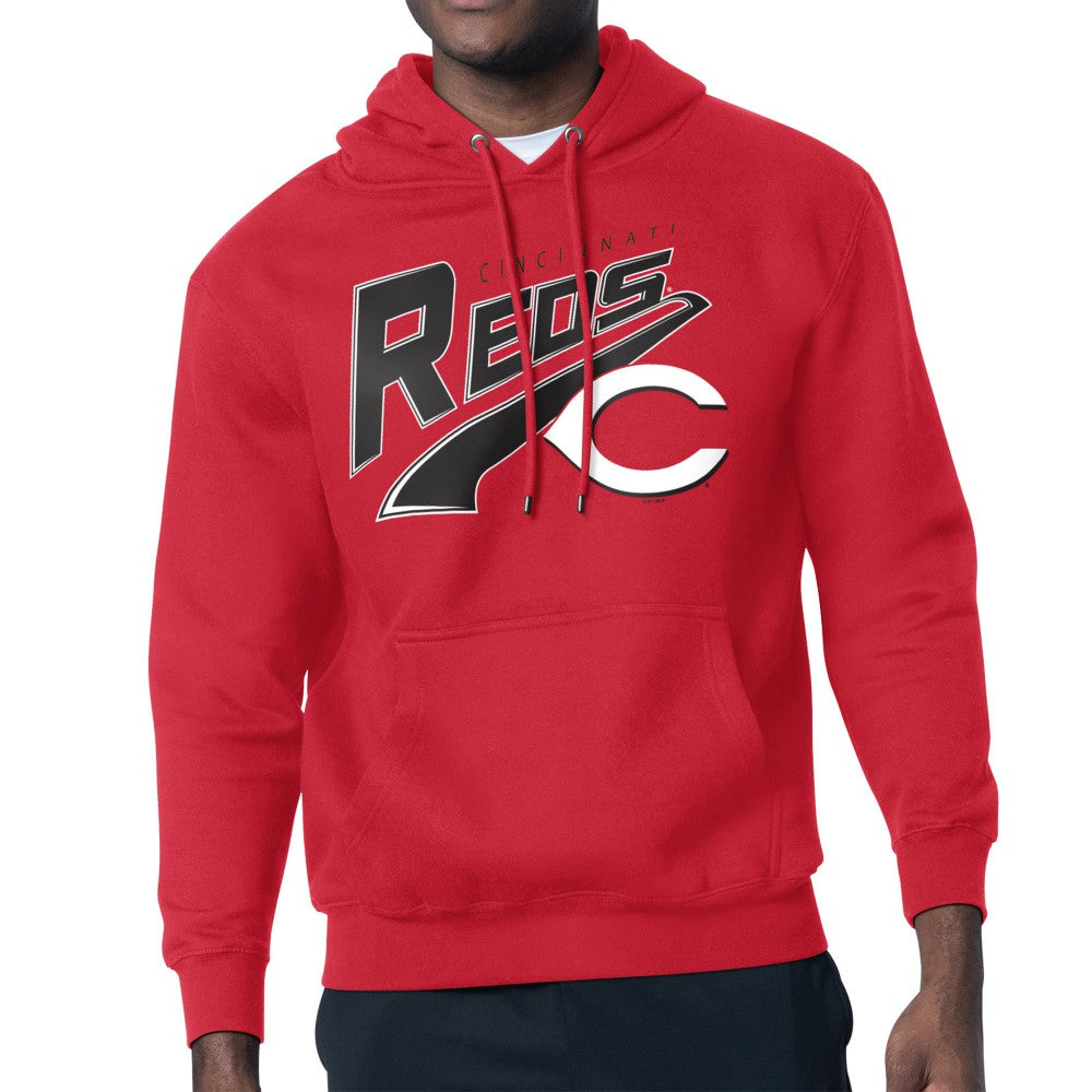 Cincinnati Reds Starter Modern Tailsweep Fleece Tri-Blend Pullover Hoodie - MLB Hoodies