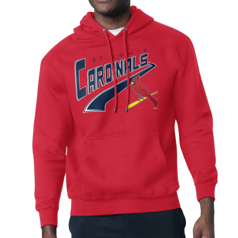 St. Louis Cardinals Starter Modern Tailsweep Fleece Tri-Blend Pullover Hoodie - MLB Hoodies