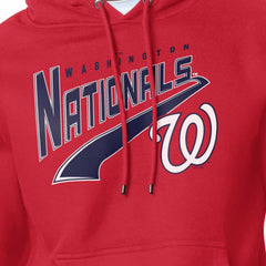 Washington Nationals Starter Modern Tailsweep Fleece Tri-Blend Pullover Hoodie - MLB Hoodies