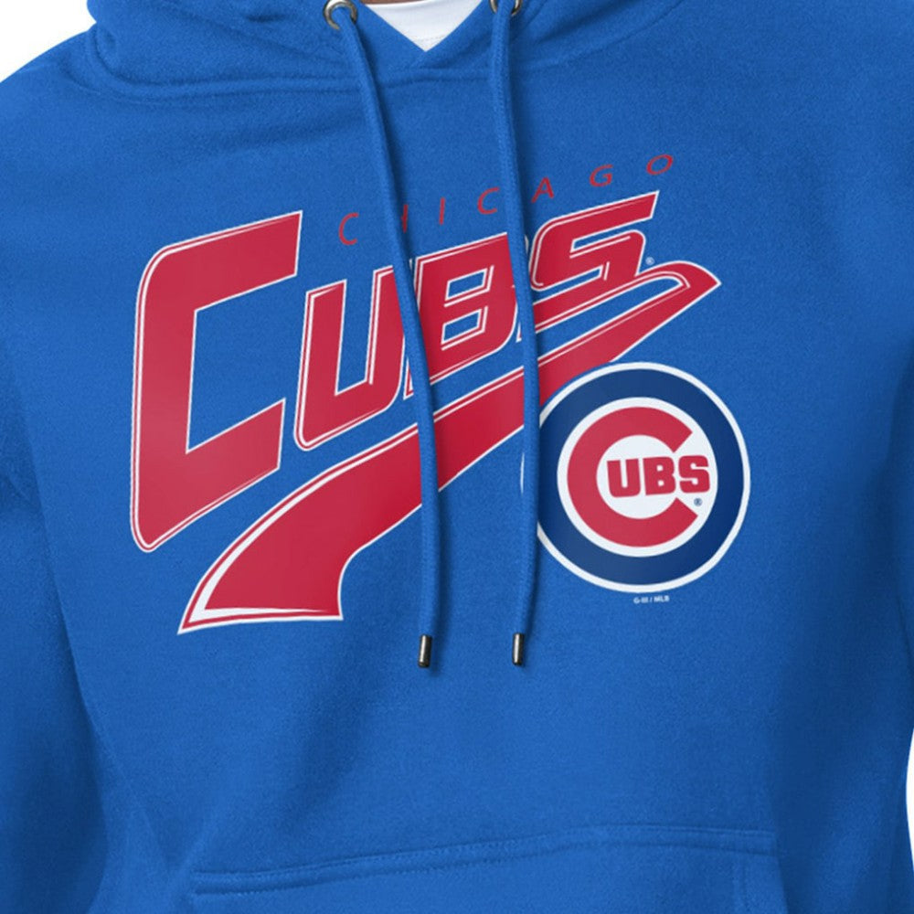 Chicago Cubs Starter Modern Tailsweep Fleece Tri-Blend Pullover Hoodie - MLB Hoodies