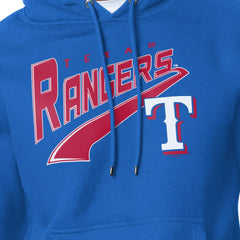 Texas Rangers Starter Modern Tailsweep Fleece Tri-Blend Pullover Hoodie - MLB Hoodies
