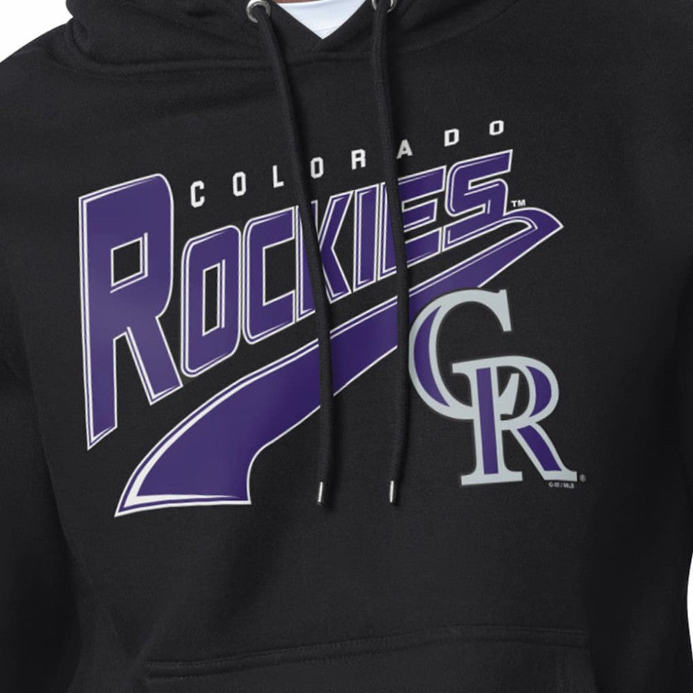 Colorado Rockies Starter Modern Tailsweep Fleece Tri-Blend Pullover Hoodie - MLB Hoodies