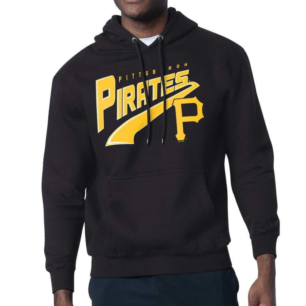 Pittsburgh Pirates Starter Modern Tailsweep Fleece Tri-Blend Pullover Hoodie - MLB Hoodies
