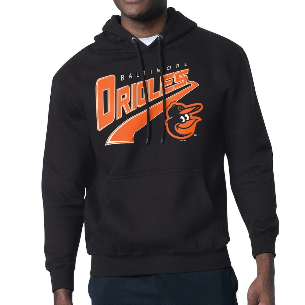 Baltimore Orioles Starter Modern Tailsweep Fleece Tri-Blend Pullover Hoodie - MLB Hoodies