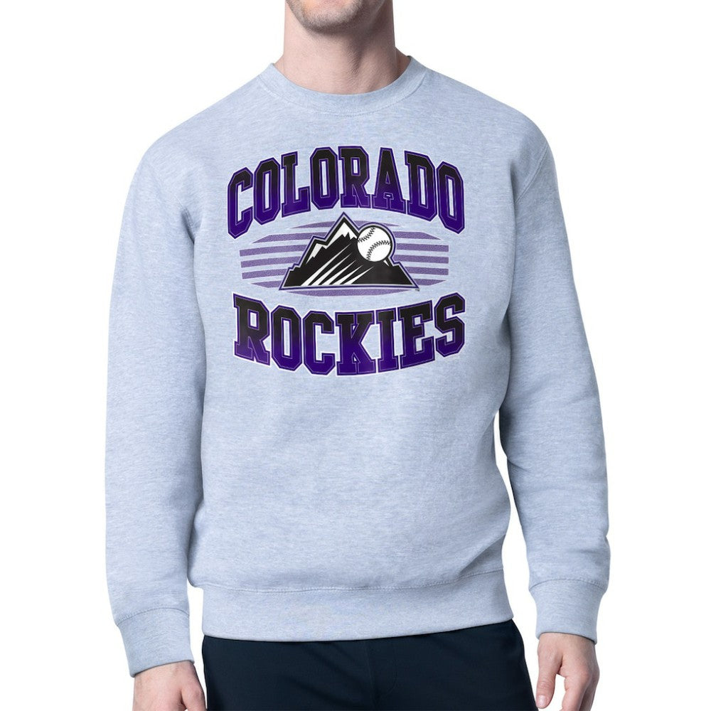 Colorado Rockies Starter Team Grit Graphic Fleece Pullover Sweatshirt - MLB Pullover