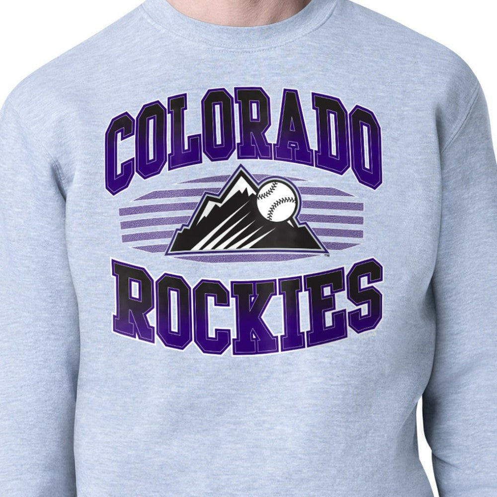 Colorado Rockies Starter Team Grit Graphic Fleece Pullover Sweatshirt - MLB Pullover