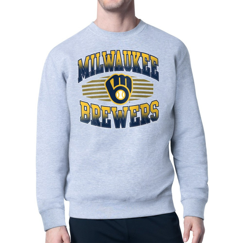 Milwaukee Brewers Starter Team Grit Graphic Fleece Pullover Sweatshirt - MLB Pullover